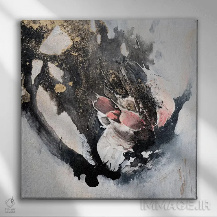 تابلو رز کوچک اثر فرانسواز واتره - نمای روبهرو روی دیوار