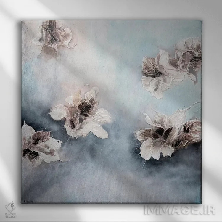 تابلو خاطرات آنتیگوا (جزیره کارائیب) اثر فرانسواز واتره - نمای روبهرو روی دیوار