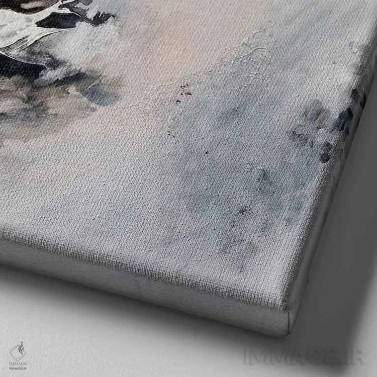 تابلو والس آخر تابستان اثر فرانسواز واتره - نمای نزدیک بافت بوم