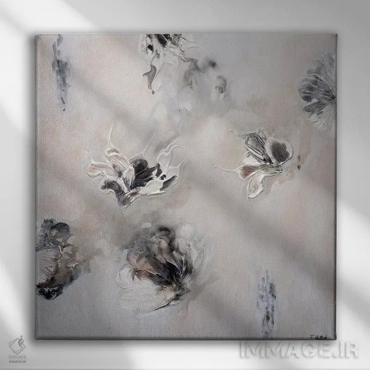 تابلو جایی، زمانی اثر فرانسواز واتره - نمای روبهرو روی دیوار