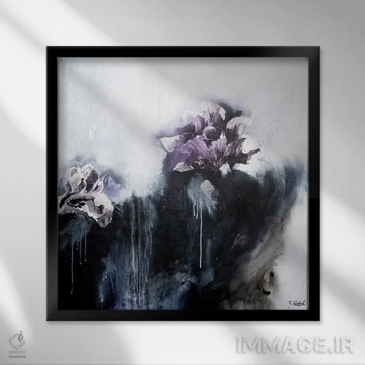 تابلو رومئو و ژولیت اثر فرانسواز واتره - نمای قابدار مشکی