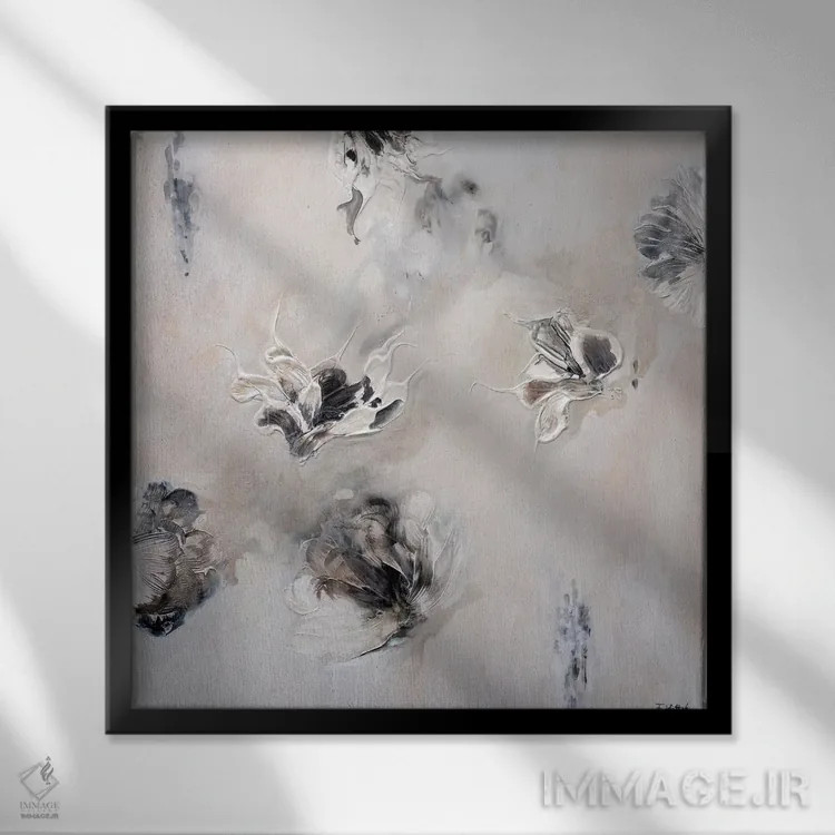 تابلو جایی، زمانی اثر فرانسواز واتره - نمای قابدار مشکی