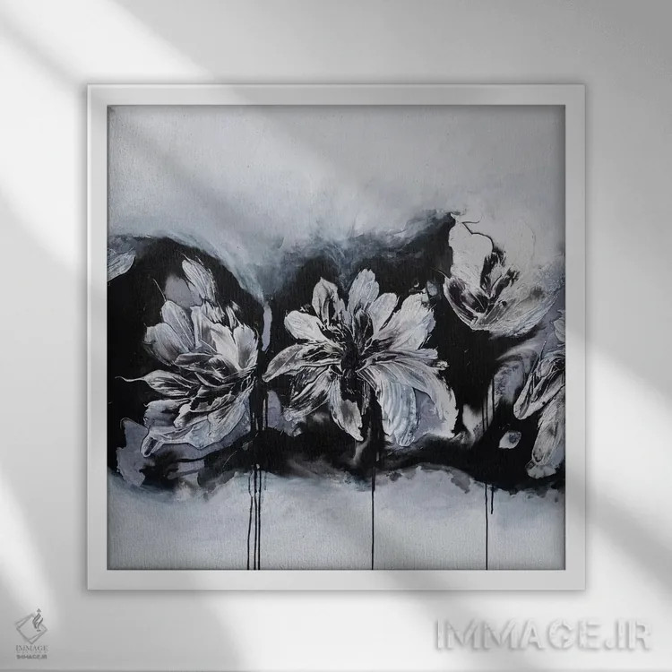 تابلو فراتر از آسمان II اثر فرانسواز واتره - نمای قابدار سفید