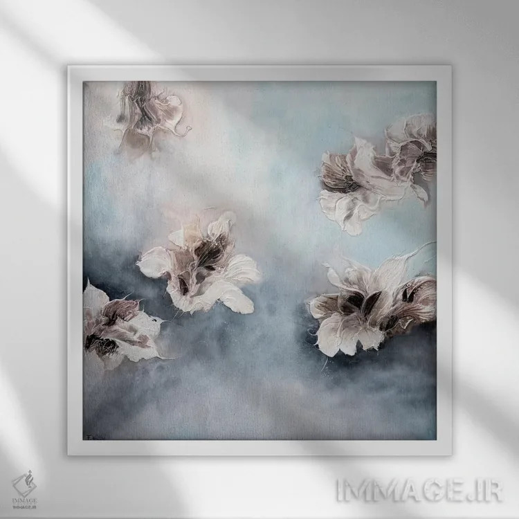 تابلو خاطرات آنتیگوا (جزیره کارائیب) اثر فرانسواز واتره - نمای قابدار سفید