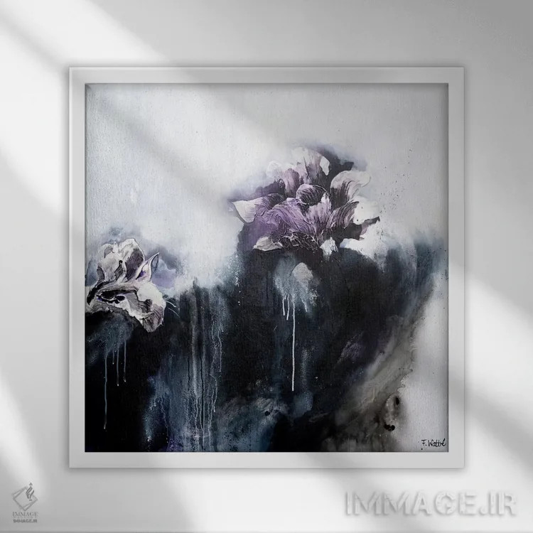 تابلو رومئو و ژولیت اثر فرانسواز واتره - نمای قابدار سفید