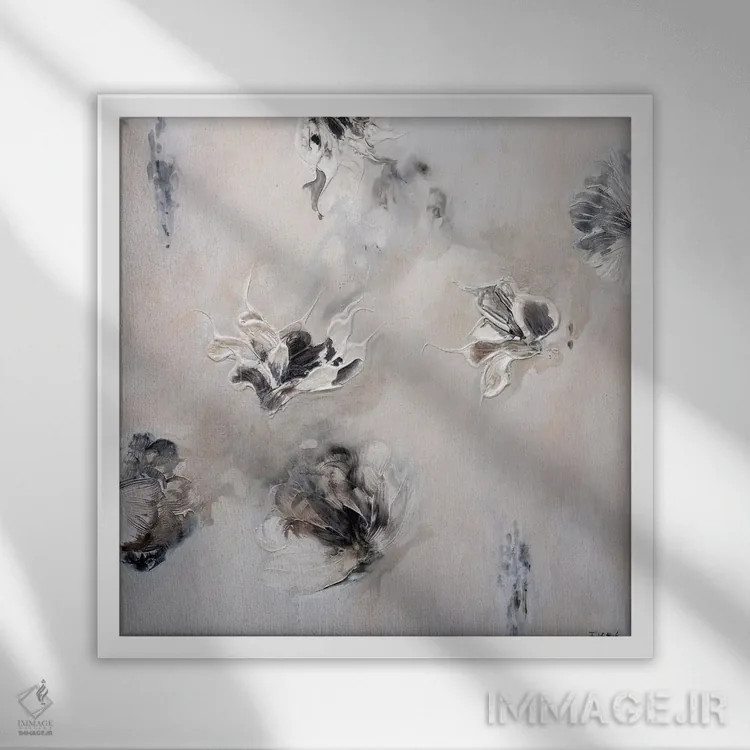 تابلو جایی، زمانی اثر فرانسواز واتره - نمای قابدار سفید