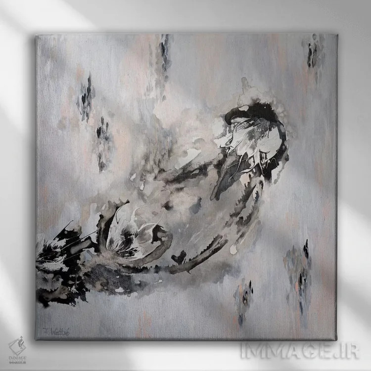 تابلو در کنار هم بودن اثر فرانسواز واتره - نمای روبهرو روی دیوار