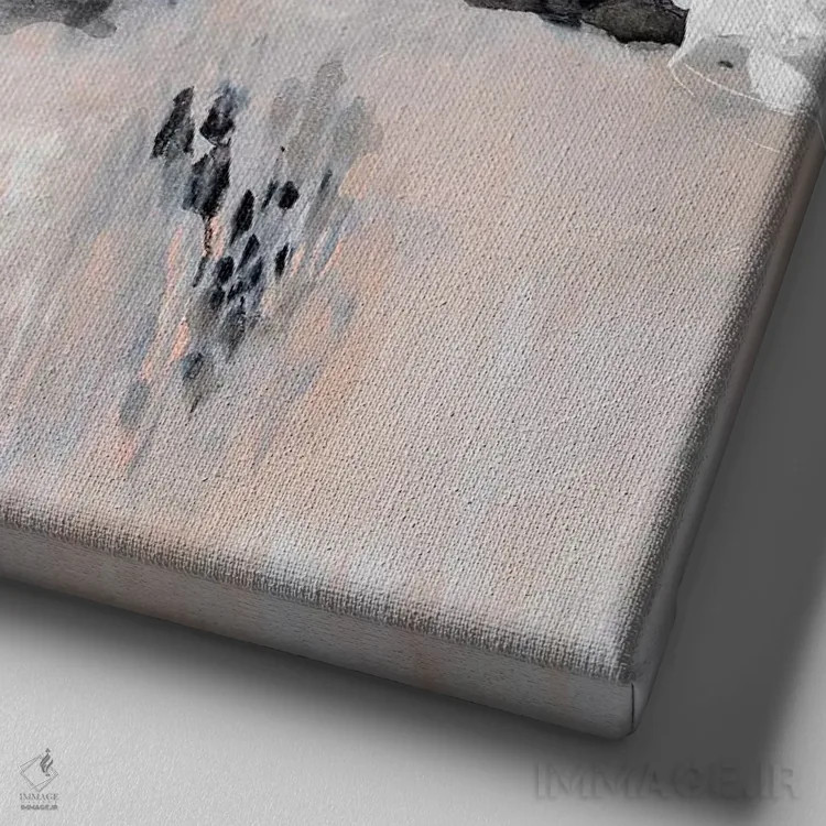 تابلو این نور درخشان اثر فرانسواز واتره - نمای نزدیک بافت بوم