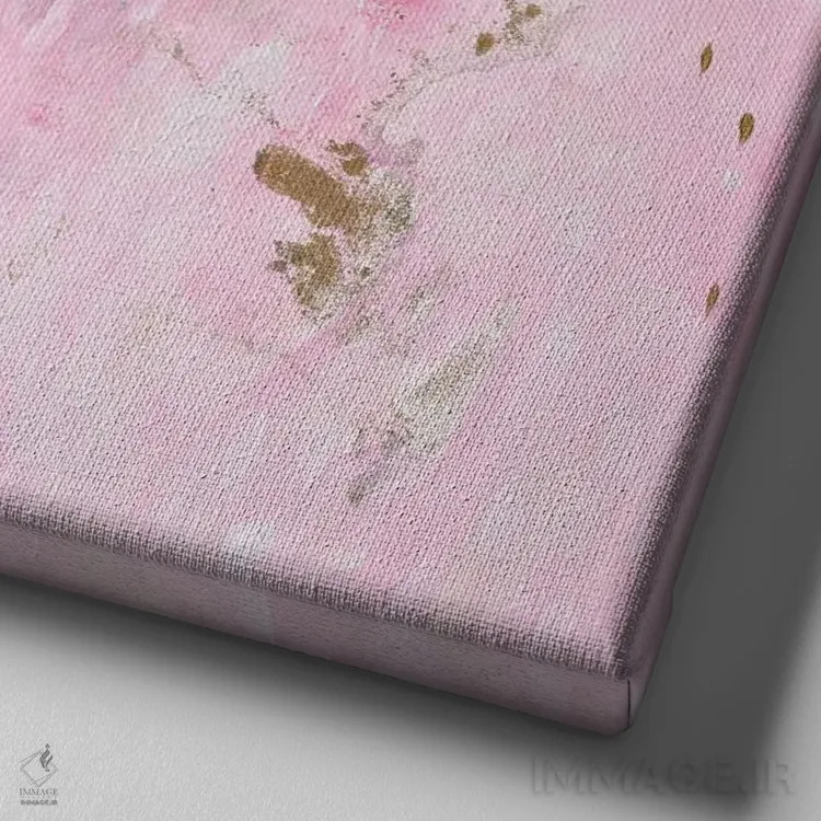 تابلو خوشحال، خیلی خوشحال! اثر فرانسواز واتره - نمای نزدیک بافت بوم