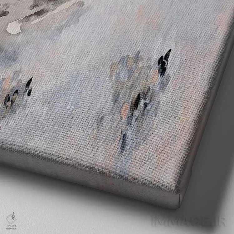 تابلو در کنار هم بودن اثر فرانسواز واتره - نمای نزدیک بافت بوم