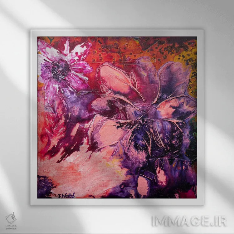 تابلو عطر تابستان I اثر فرانسواز واتره - نمای قابدار سفید