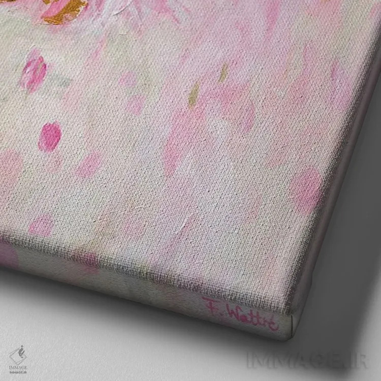 تابلو معجزههای صبحگاهی اثر فرانسواز واتره - نمای نزدیک بافت بوم