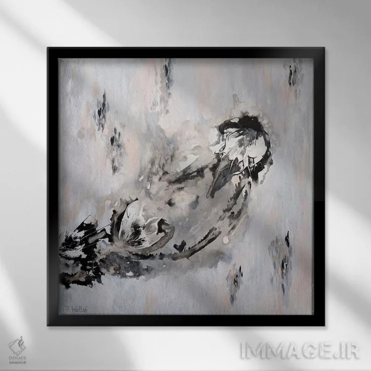تابلو در کنار هم بودن اثر فرانسواز واتره - نمای قابدار مشکی