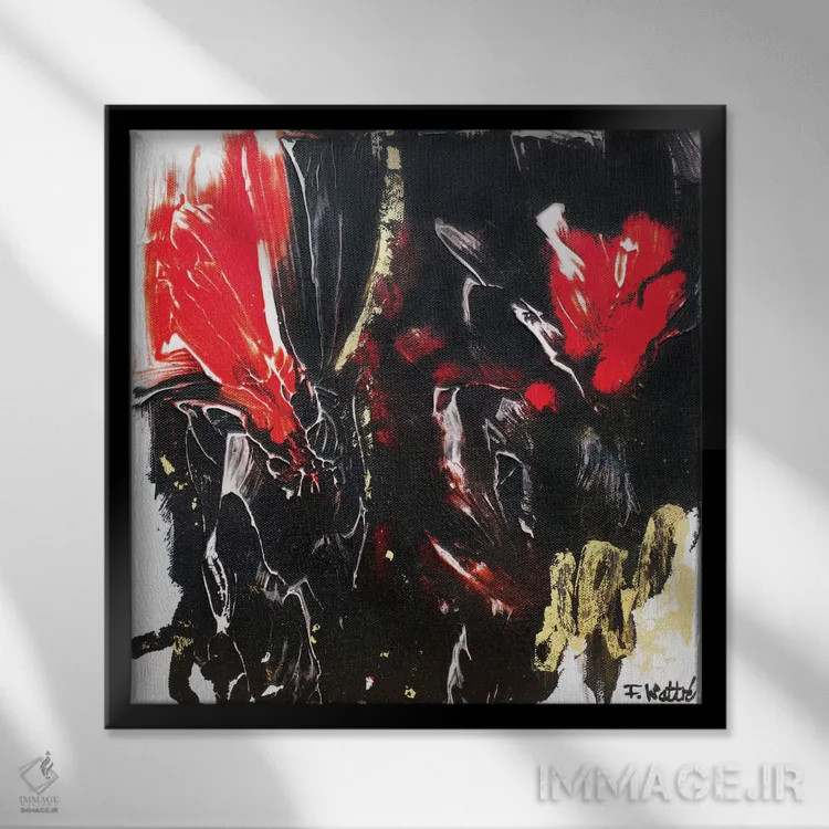 تابلو گنجینههای پنهان اثر فرانسواز واتره - نمای قابدار مشکی