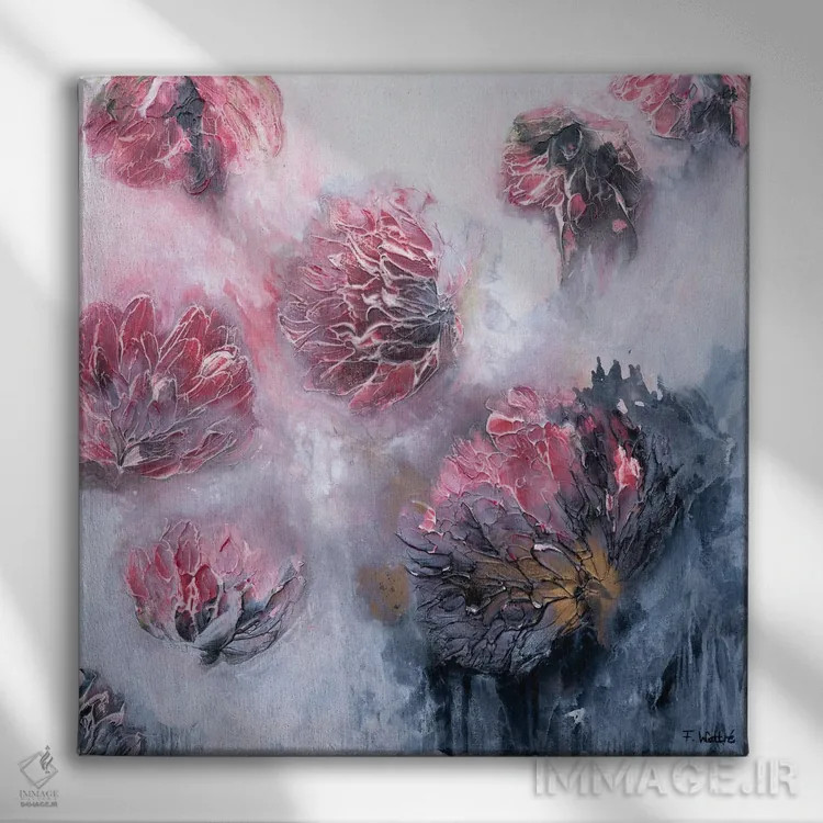تابلو معلق در لحظهای آرام اثر فرانسواز واتره - نمای روبهرو روی دیوار