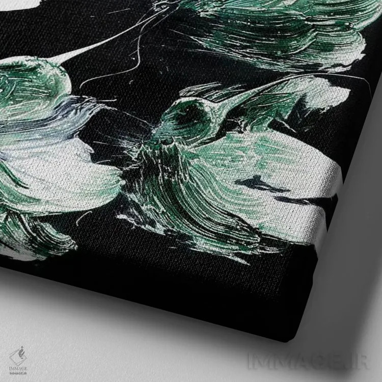 تابلو با من برقص اثر فرانسواز واتره - نمای نزدیک بافت بوم