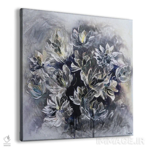 تابلو هاله طلایی و آبی گرگومیش اثر فرانسواز واتره - نمای پرسپکتیو محصول