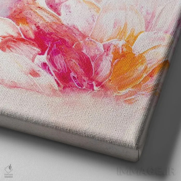 تابلو وفور اثر فرانسواز واتره - نمای نزدیک بافت بوم