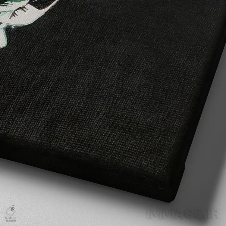 تابلو واقعاً عاشق انجام این کار بودم اثر فرانسواز واتره - نمای نزدیک بافت بوم