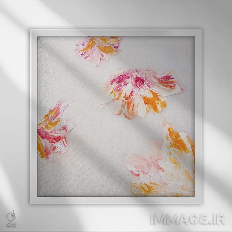 تابلو شادی درخشان اثر فرانسواز واتره - نمای قابدار سفید