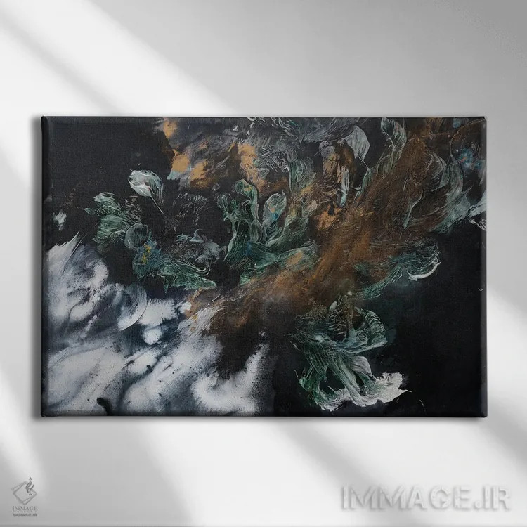 تابلو باغ زمردها اثر فرانسواز واتره - نمای روبهرو روی دیوار