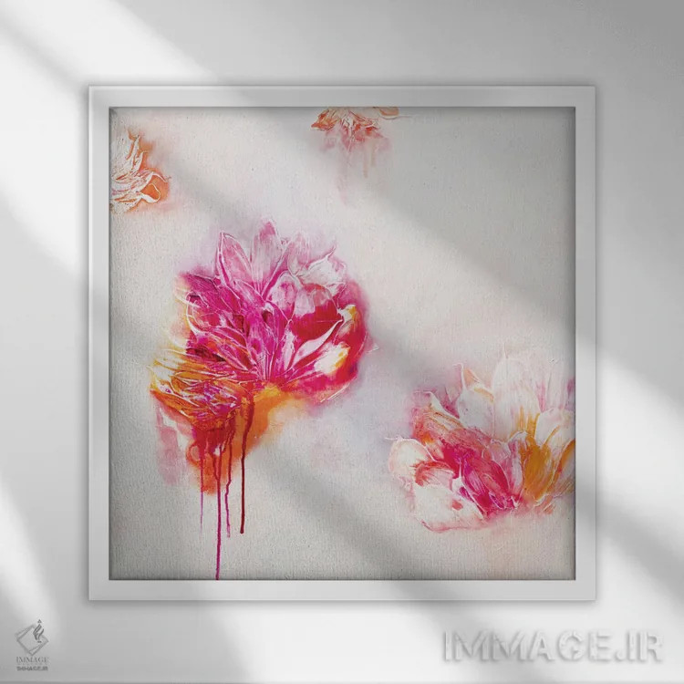 تابلو وفور اثر فرانسواز واتره - نمای قابدار سفید