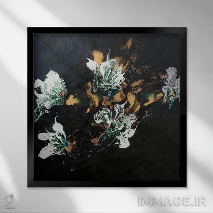 تابلو واقعاً عاشق انجام این کار بودم اثر فرانسواز واتره - نمای قابدار مشکی