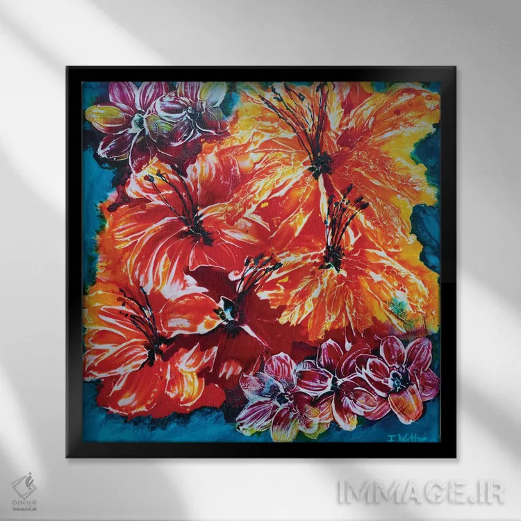 تابلو حس فلوریدا اثر فرانسواز واتره - نمای قابدار مشکی