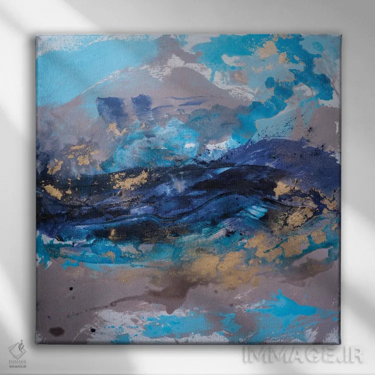 تابلو نسیم اقیانوس II اثر فرانسواز واتره - نمای روبهرو روی دیوار