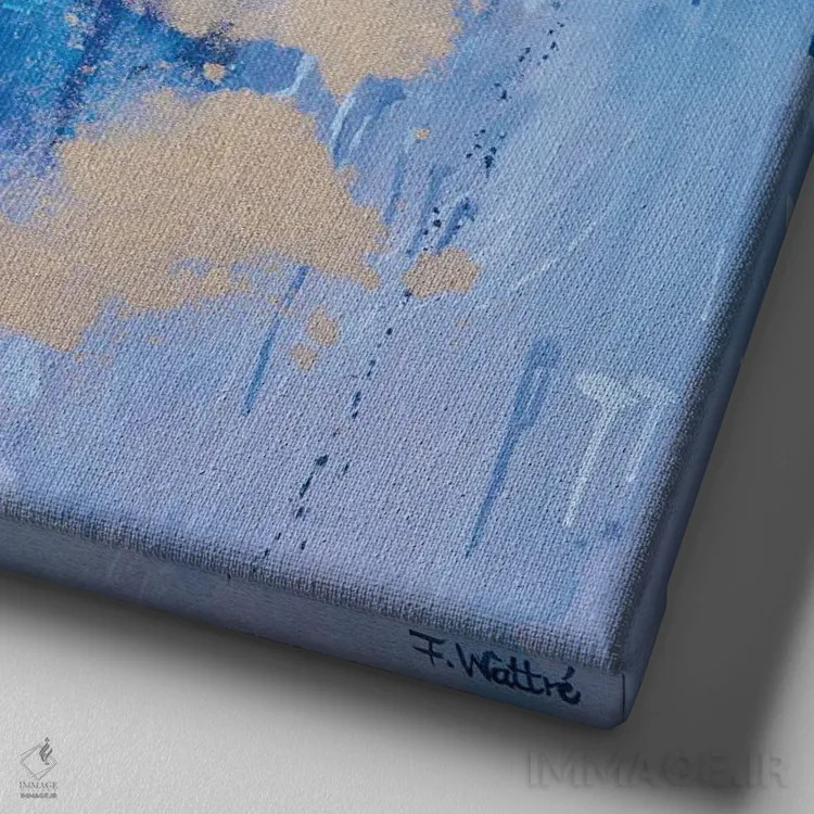 تابلو مرا به سوی اقیانوس ببر اثر فرانسواز واتره - نمای نزدیک بافت بوم