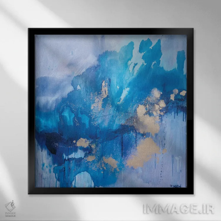 تابلو مرا به سوی اقیانوس ببر اثر فرانسواز واتره - نمای قابدار مشکی