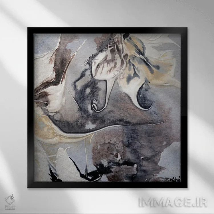 تابلو خاک قدردانی I اثر فرانسواز واتره - نمای قابدار مشکی