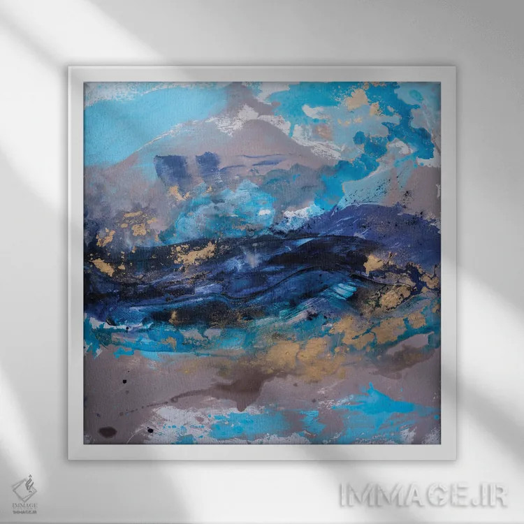 تابلو نسیم اقیانوس II اثر فرانسواز واتره - نمای قابدار سفید