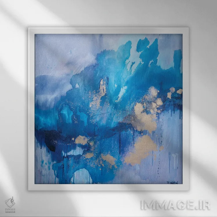 تابلو مرا به سوی اقیانوس ببر اثر فرانسواز واتره - نمای قابدار سفید