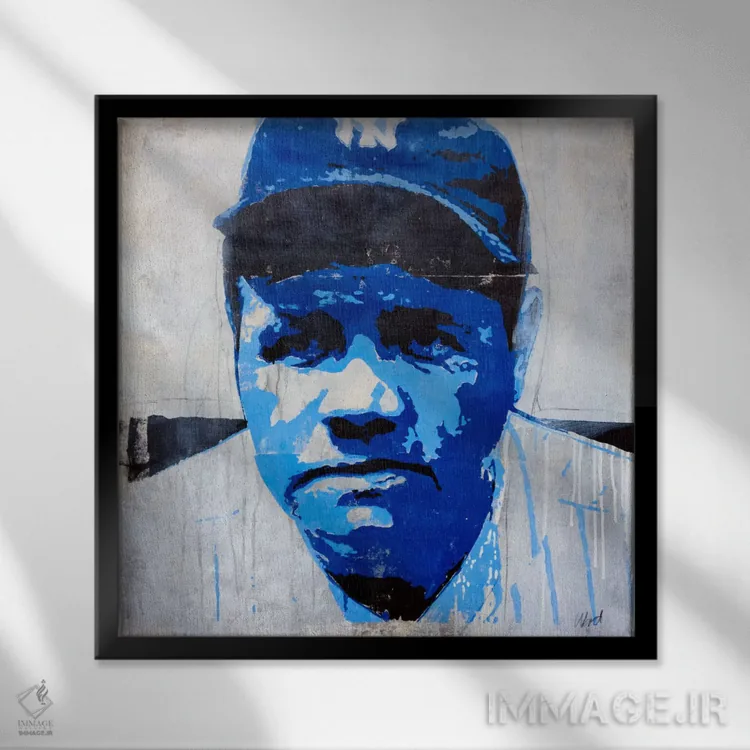 تابلو بامبینو (کودک به ایتالیایی) اثر فرانسیس وارد - نمای قابدار مشکی