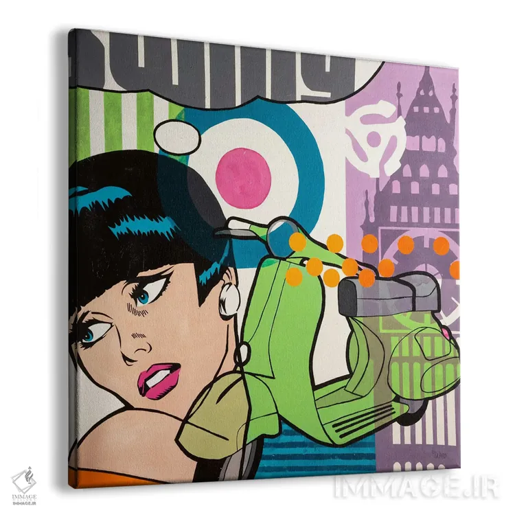 تابلو انگلستان میرقصد اثر فرانسیس وارد - نمای پرسپکتیو محصول