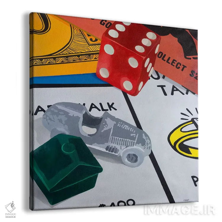 تابلو زمان بازی اثر فرانسیس وارد - نمای پرسپکتیو محصول