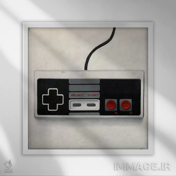 تابلو کنترلر (دسته بازی) اثر فرانسیس وارد - نمای قابدار سفید