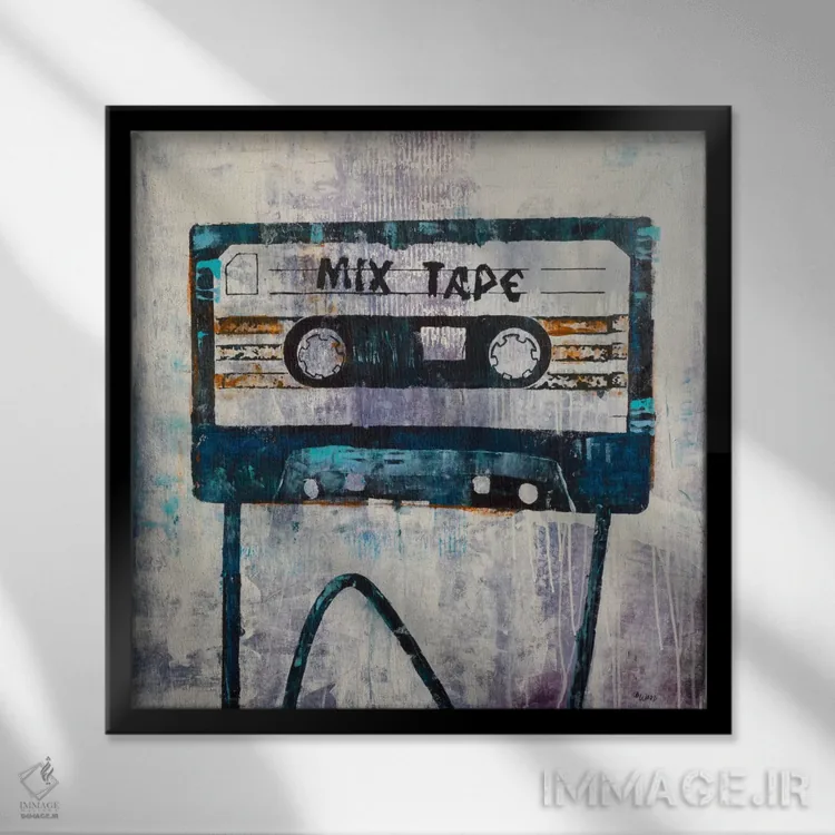 تابلو نوار میکس (کاست ترکیبی) اثر فرانسیس وارد - نمای قابدار مشکی