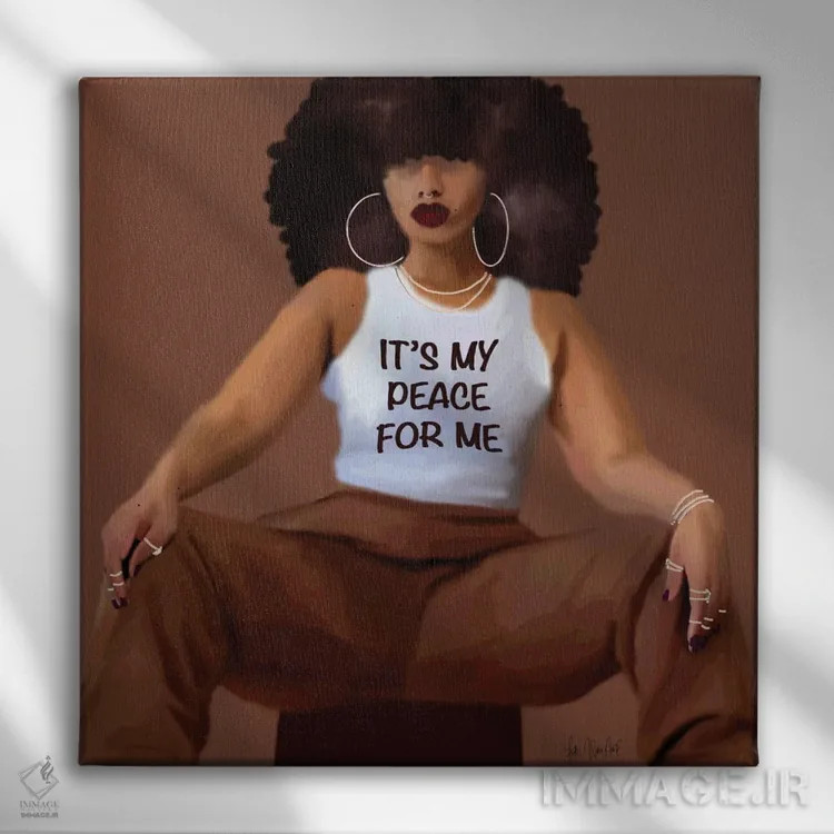 تابلو ارتعاشات بالا اثر فِیث ویت آن ای (نام مستعار هنری) - نمای روبهرو روی دیوار