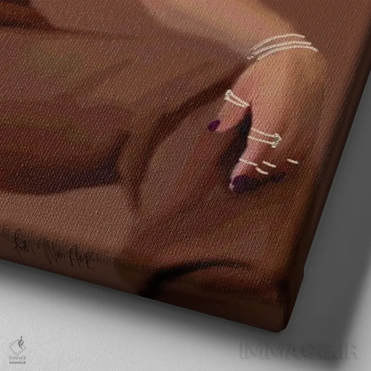 تابلو ارتعاشات بالا اثر فِیث ویت آن ای (نام مستعار هنری) - نمای نزدیک بافت بوم