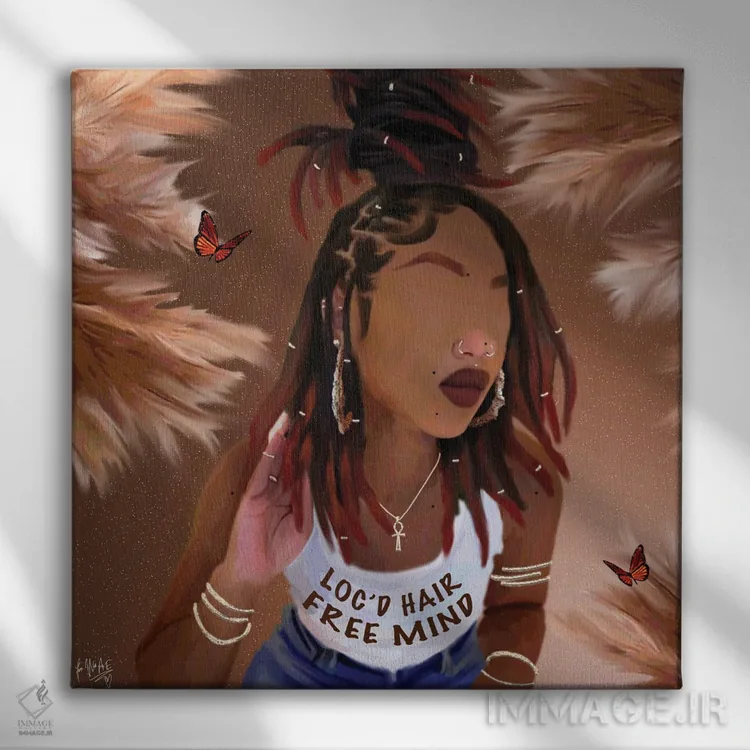 تابلو ذهن آزاد اثر فِیث ویت آن ای (نام مستعار هنری) - نمای روبهرو روی دیوار