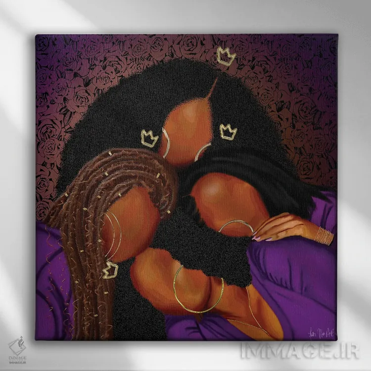 تابلو نگهش دار اثر فِیث ویت آن ای (نام مستعار هنری) - نمای روبهرو روی دیوار