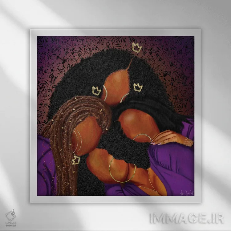 تابلو نگهش دار اثر فِیث ویت آن ای (نام مستعار هنری) - نمای قابدار سفید