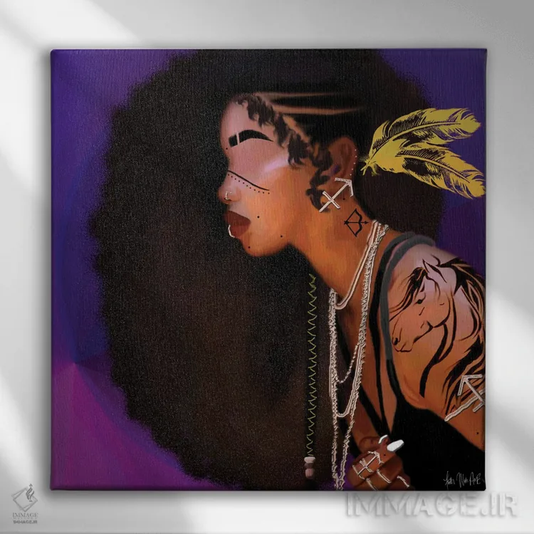 تابلو برج قوس (نماد زودیاک) اثر فِیث ویت آن ای (نام مستعار هنری) - نمای روبهرو روی دیوار