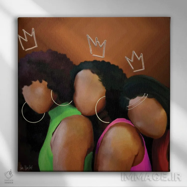 تابلو لِین (خم شدن یا نام خاص) اثر فِیث ویت آن ای (نام مستعار هنری) - نمای روبهرو روی دیوار