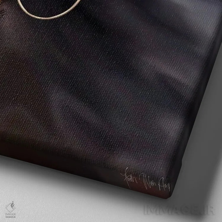 تابلو خوب II اثر فِیث ویت آن ای (نام مستعار هنری) - نمای نزدیک بافت بوم