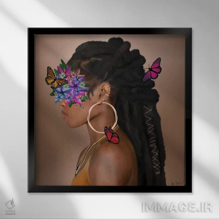 تابلو زوری (نام خاص) اثر فِیث ویت آن ای (نام مستعار هنری) - نمای قابدار مشکی