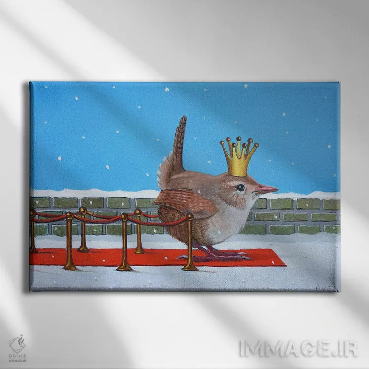 تابلو پادشاه زمستان اثر فرانک وارمدام - نمای روبهرو روی دیوار