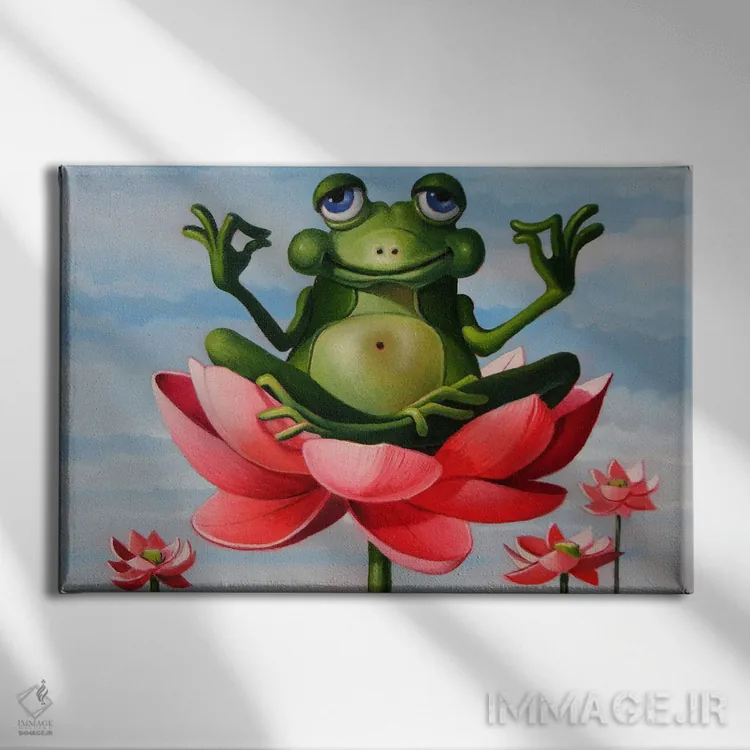 تابلو نمایش نیلوفر اثر فرانک وارمدام - نمای روبهرو روی دیوار